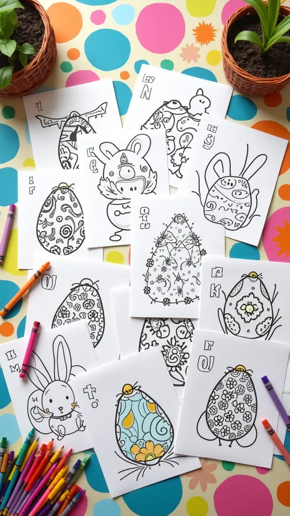 printing easter coloring pages